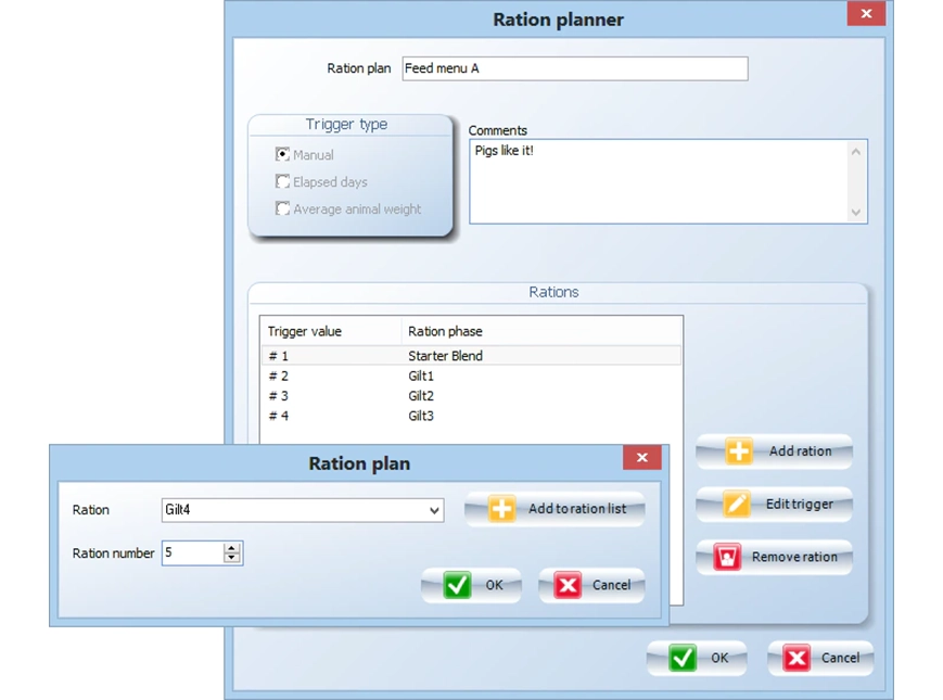Select Ration Tracking